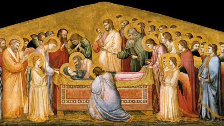 Успение Марии. Фрагмент картины 1310 г. Джотто ди Бондоне