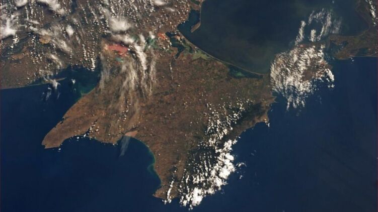 Снимок Крыма из космоса