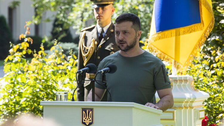 Зеленский говорит речь на День независимости. Фото Офиса президента