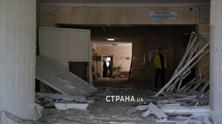 Київська поліклініка після атаки РФ 1 червня