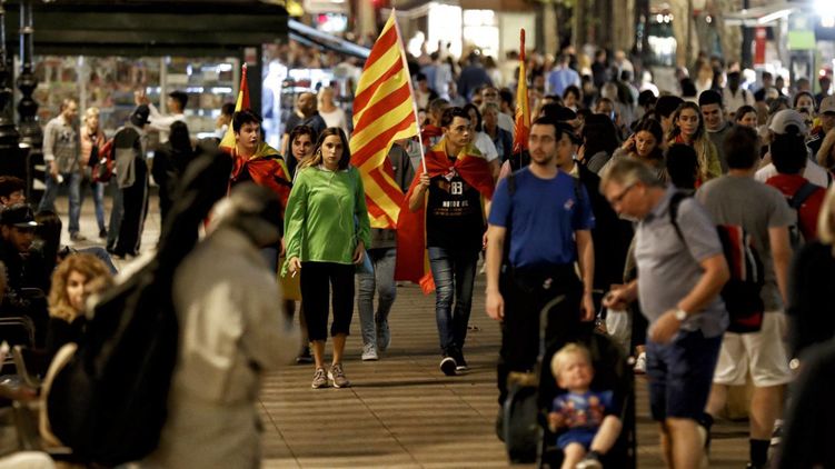 Протесты в Каталонии. Фото - El Pais