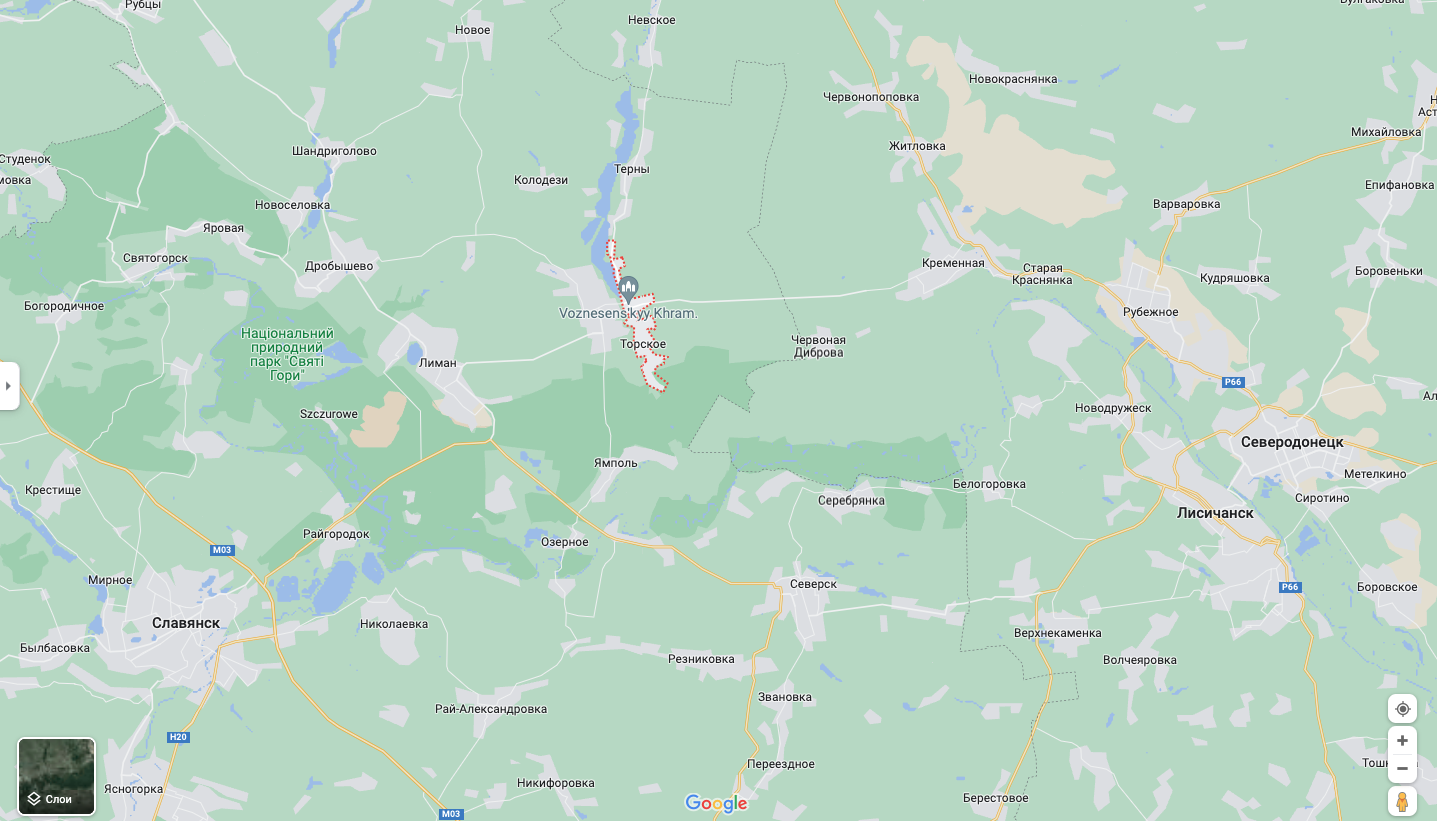Кременная карта гугл