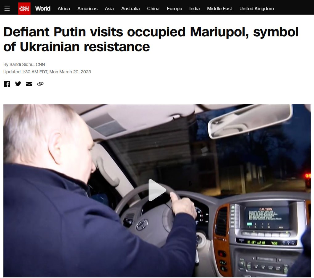 Що пишуть ЗМІ про візит Путіна до Маріуполя