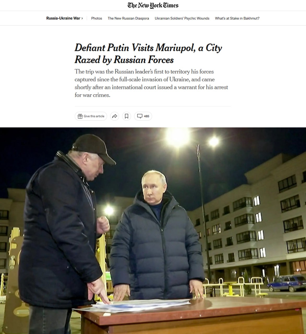 Що пишуть ЗМІ про візит Путіна до Маріуполя