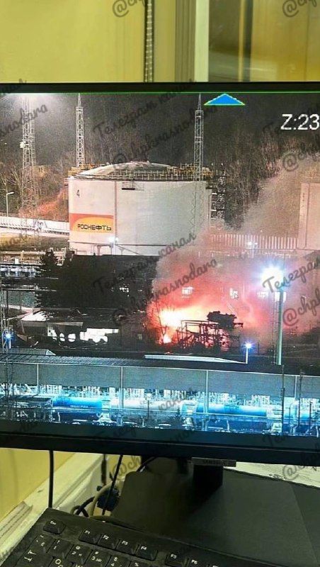 У Росії в місті Туапсі пролунали вибухи на нафтобаз