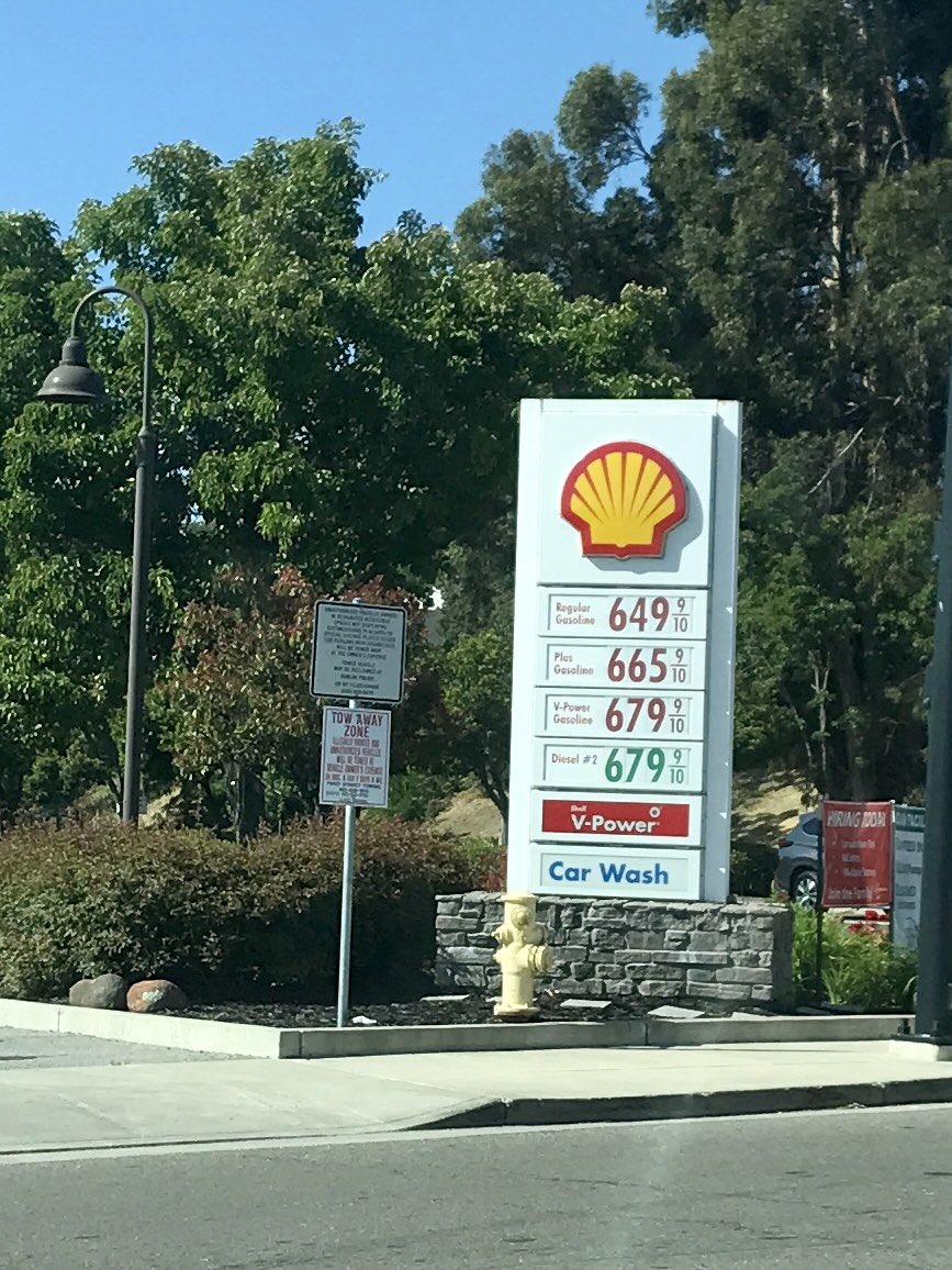 цены на топливо в Кафлифорнии