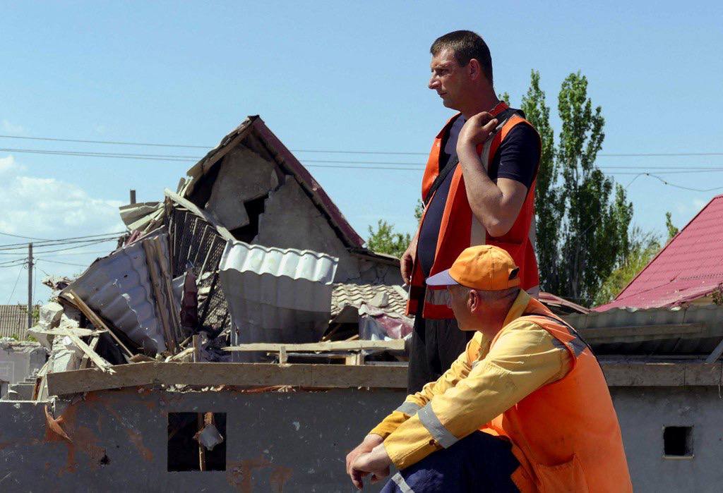 Разрушения в Одессе