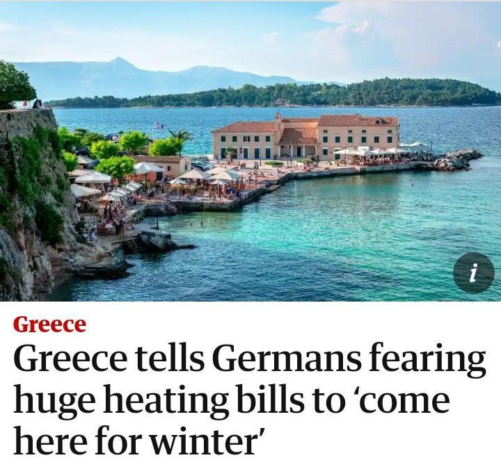 В Греции ждут зимой граждан Германии