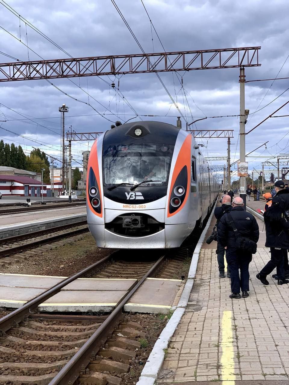 Первый поезд в Краматорске