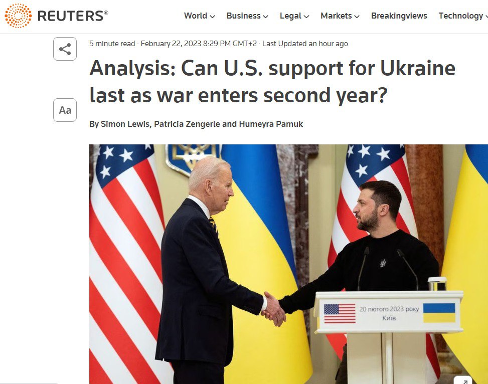 Влада США попередила Зеленського, що ресурси для підтримки Києва мають ліміт