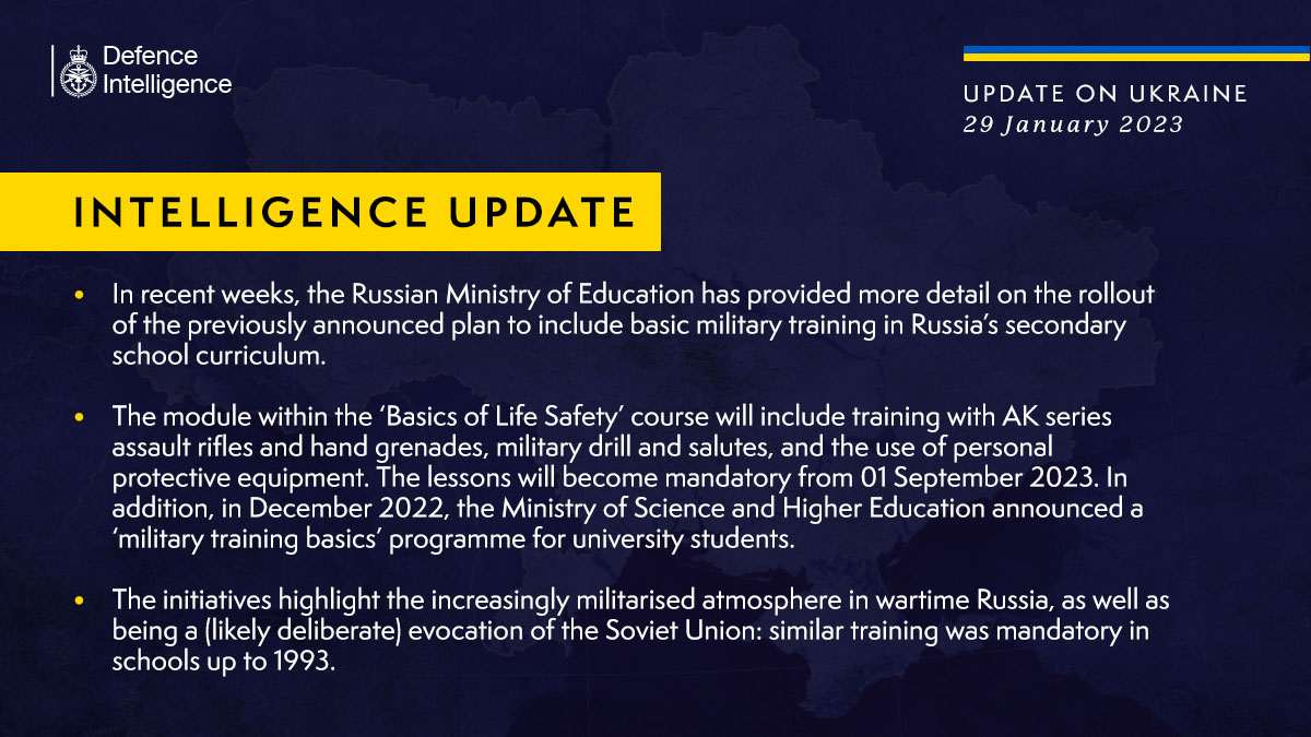 В российских школах и ВУЗах введут обязательную военную подготовку