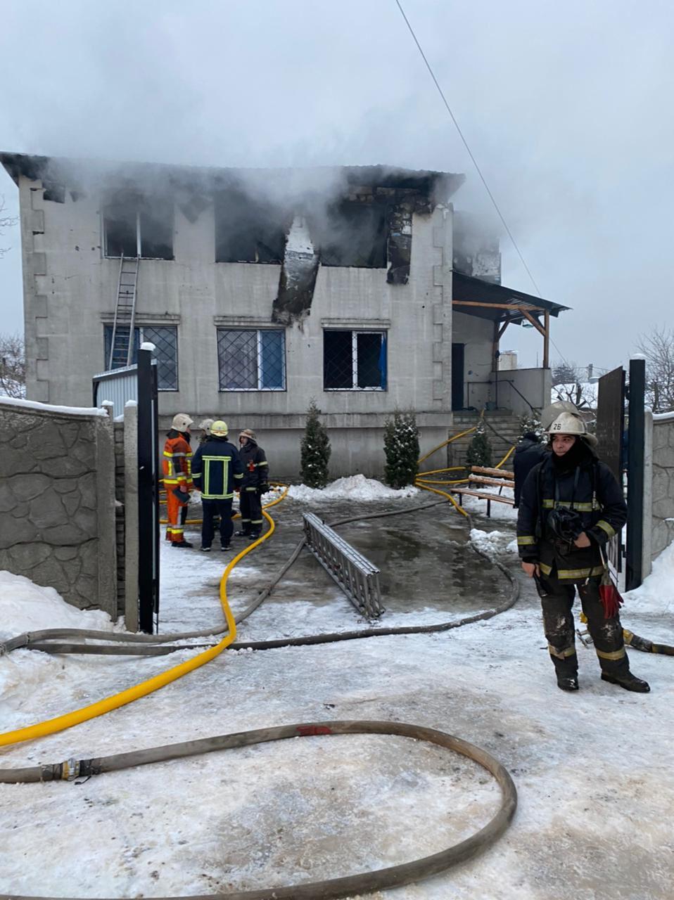 Пожар в Харькове 21 января