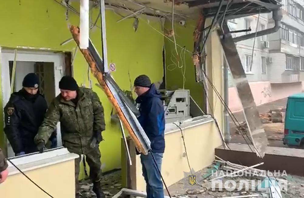 В Запорожье взорвали банкомат в отделении Укрсиббанка