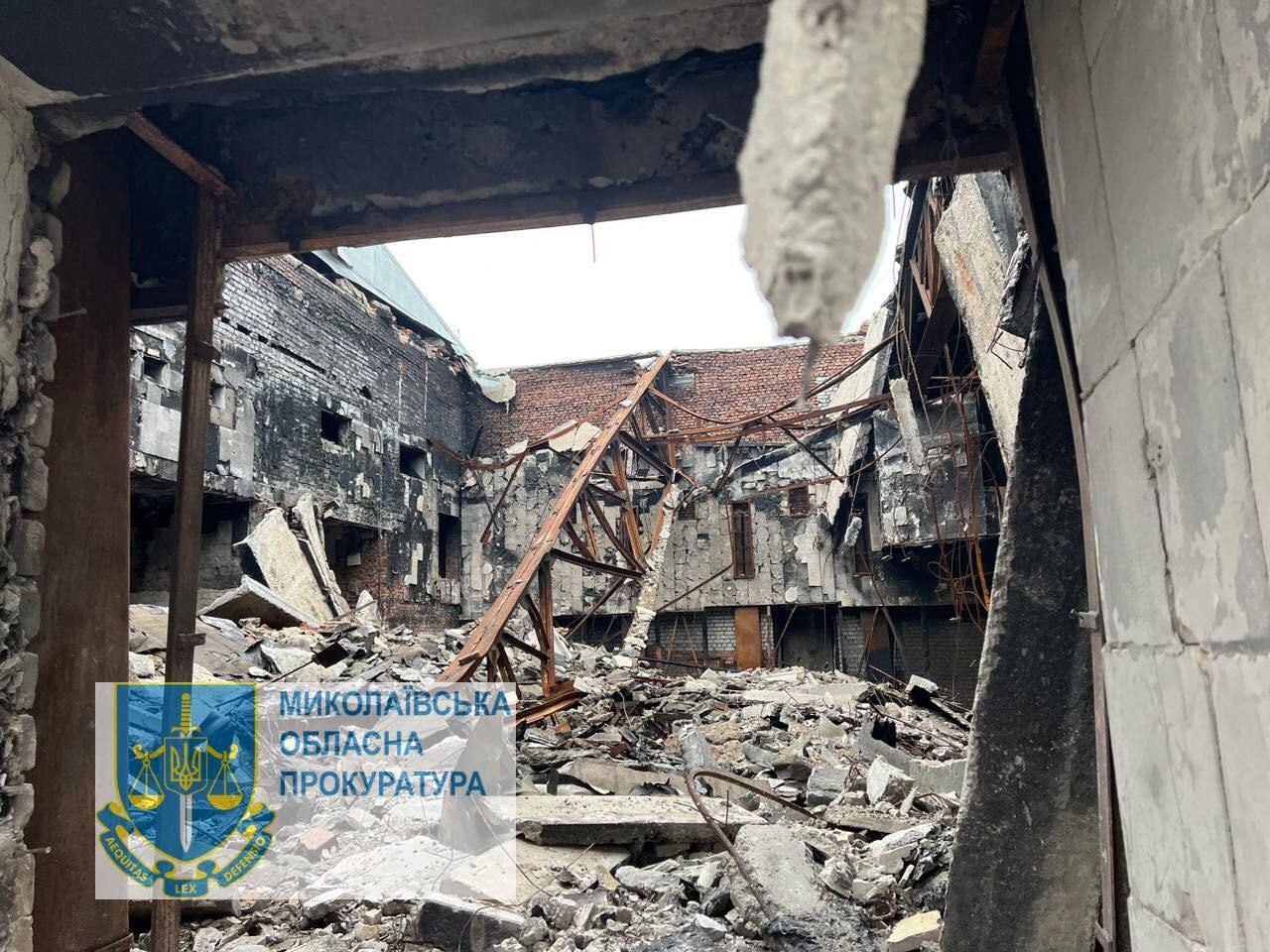 Фото наслідків нічного обстрілу Миколаївської області