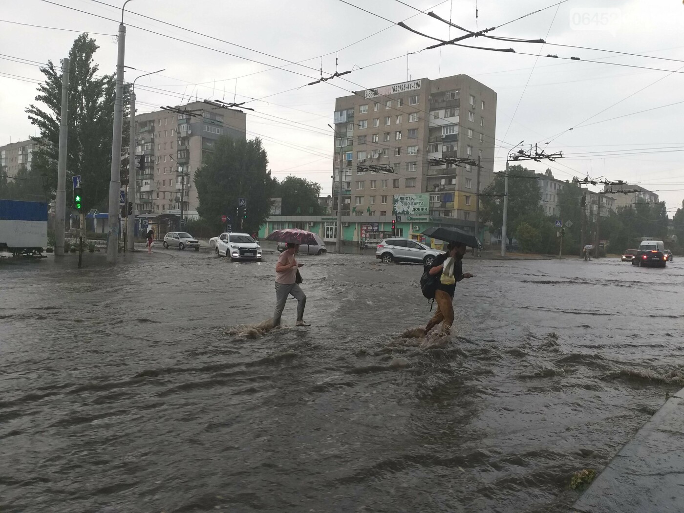 Северодонецк затопил сильный ливень