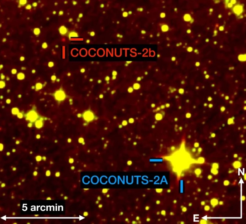 Изображение экзопланеты COCONUTS-2b