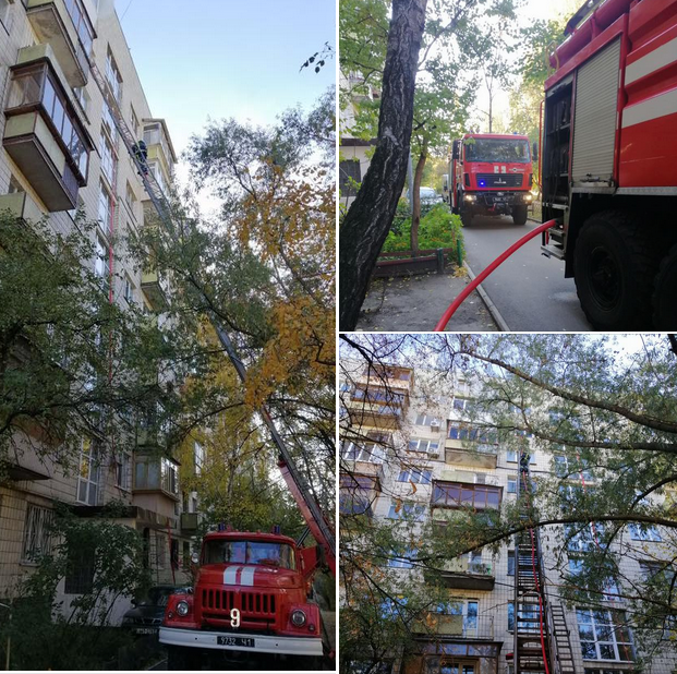 В Киеве произошел пожар, погибла пожилая пара