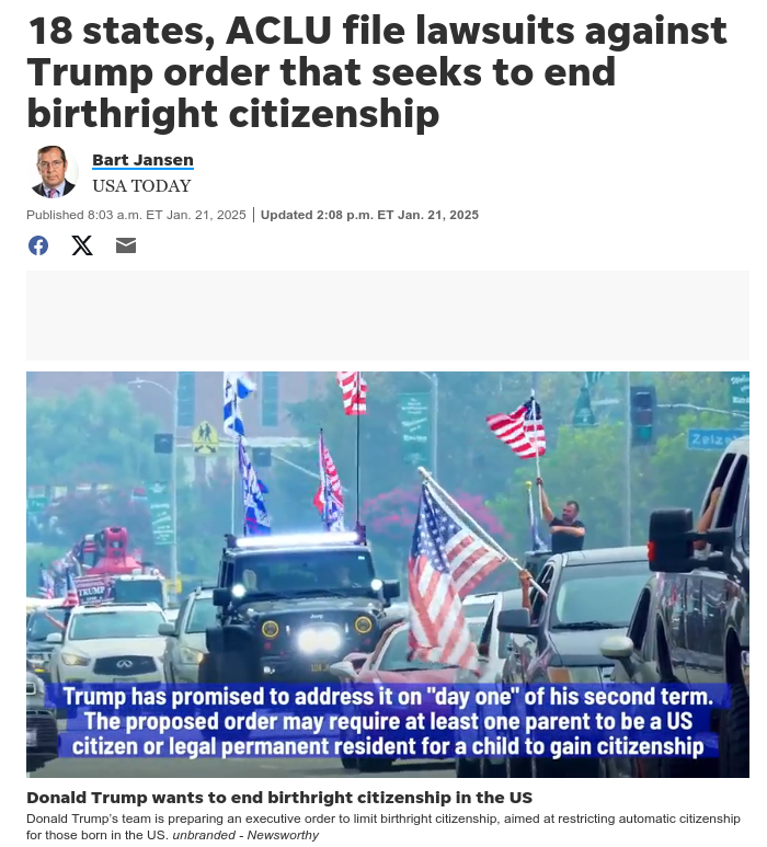 Заголовок на usatoday.com